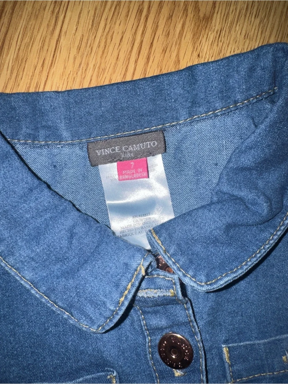 Vince Camuto Girls/kids Denim Dress in Blue